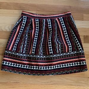 Xhilaration quilted print skirt